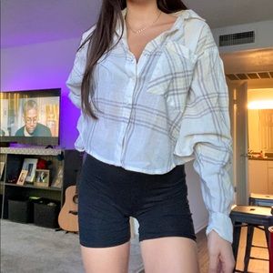 Cropped Button up Flannel
